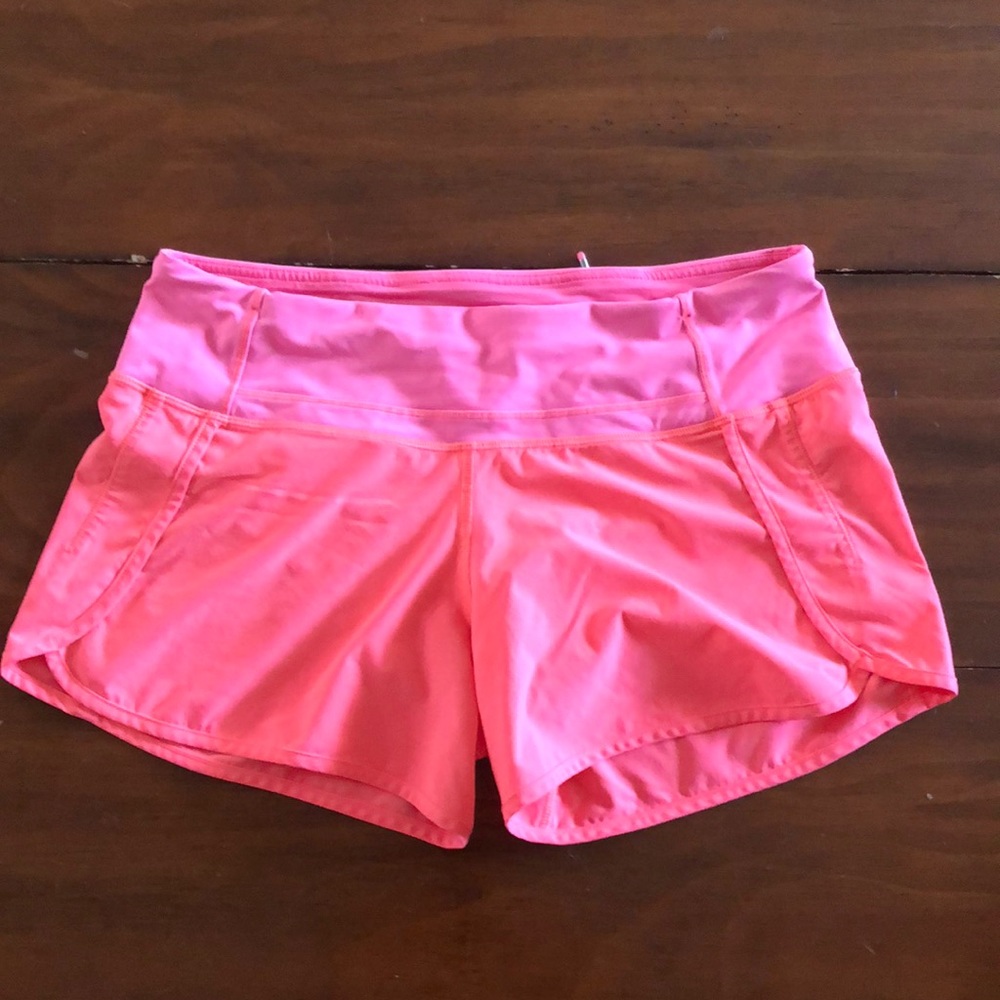 Hot pink size 8 run time short